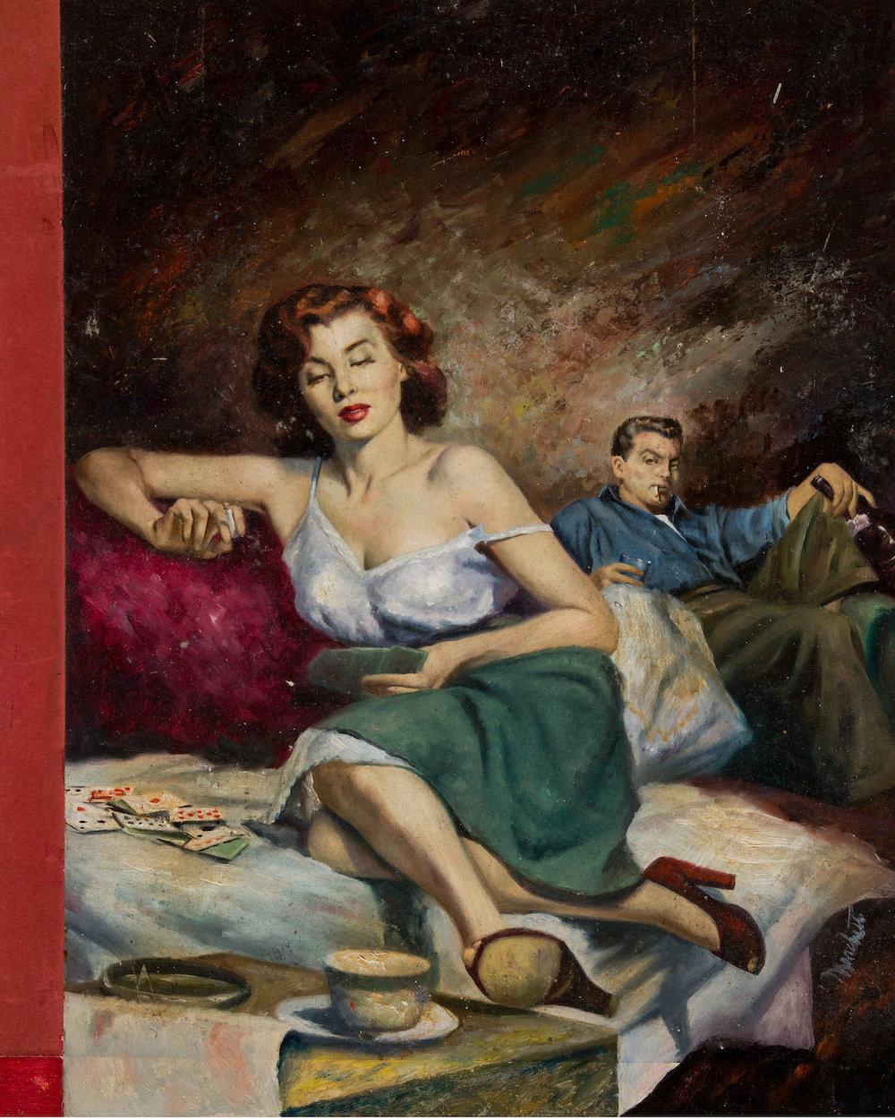 Part-Time Wife, paperback cover art by Lou Marchetti, 1953 full size